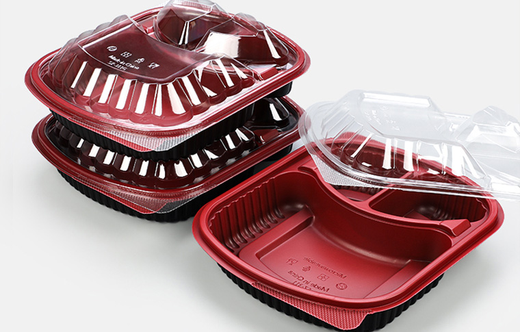 Disposable 1/2/3 Compartment Plastic Food Container
